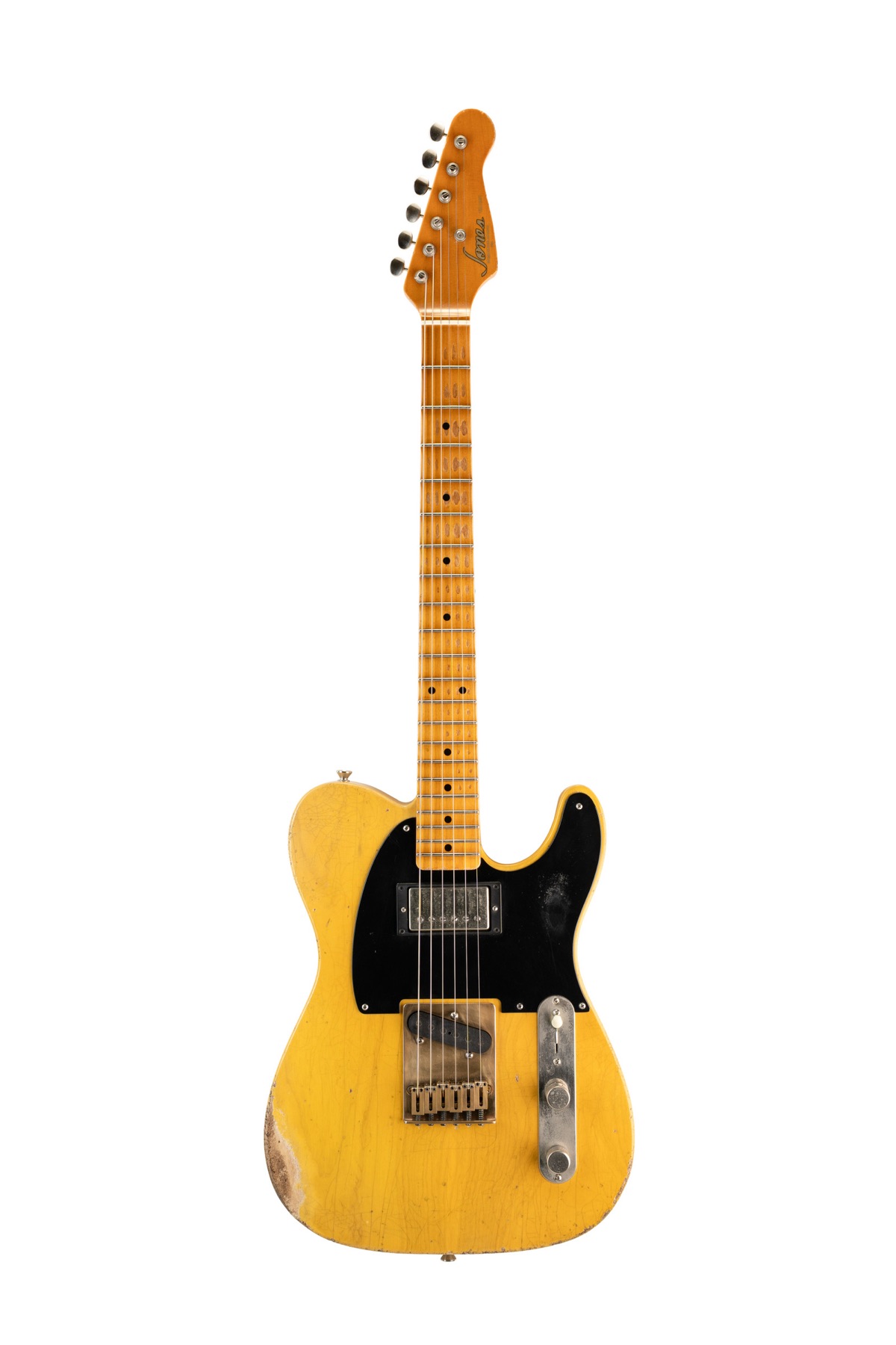 Telham in Yellow Distressed finish