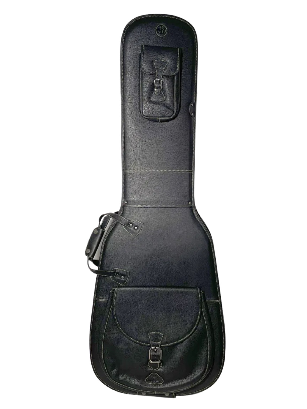 Black Calf Nappa leather bass bag