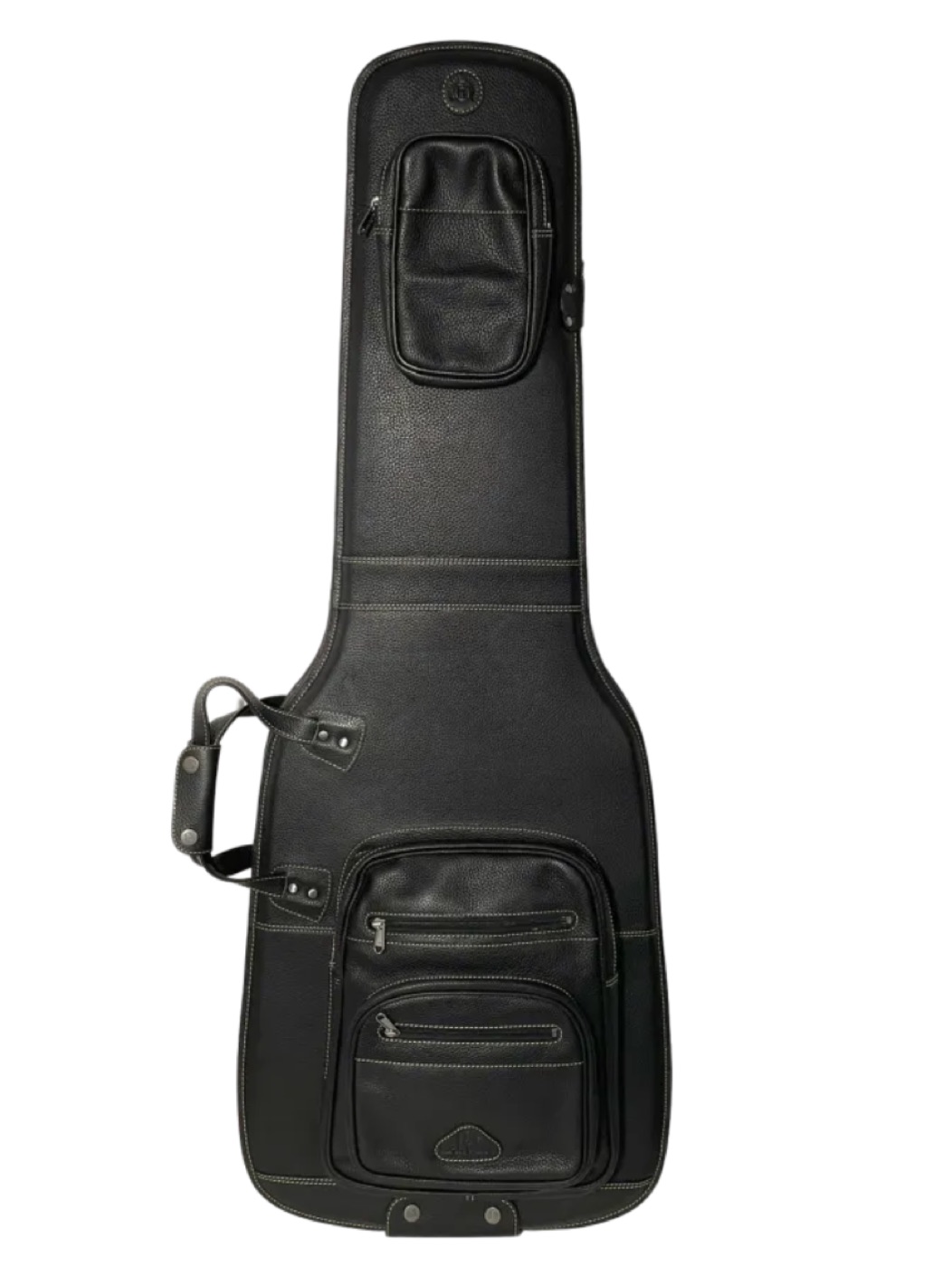 Black Calf Nappa leather guitar bag