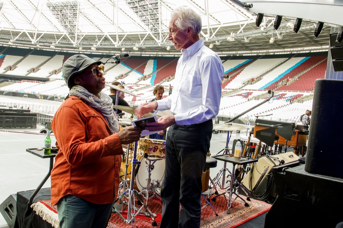 Darryl Jones with Charlie Watts