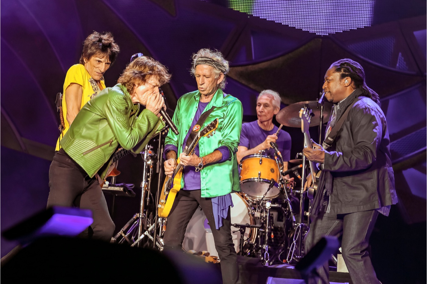 Darryl Jones with the Rolling Stones